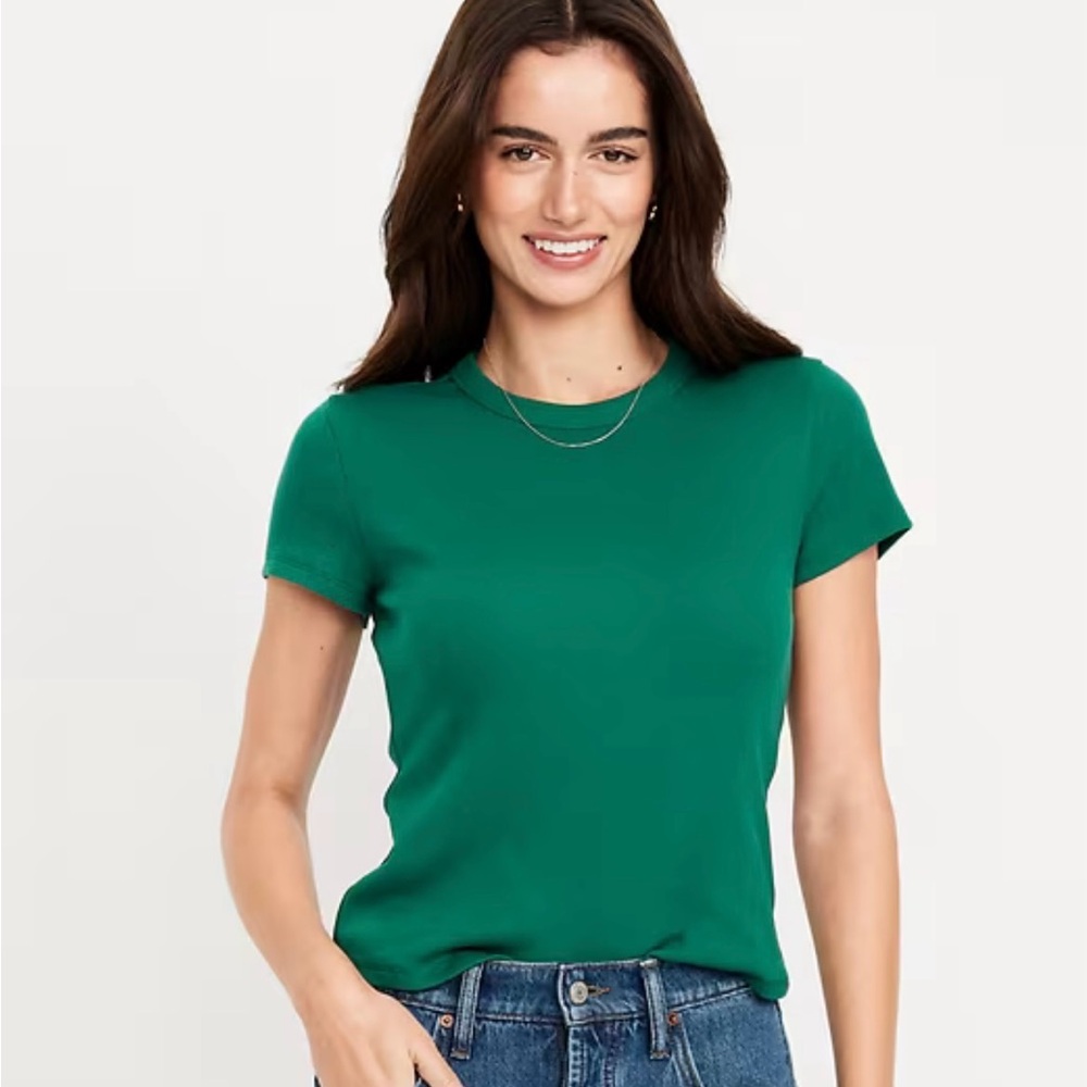 Old Navy Women’s Crewneck Short Sleeve Top - Green